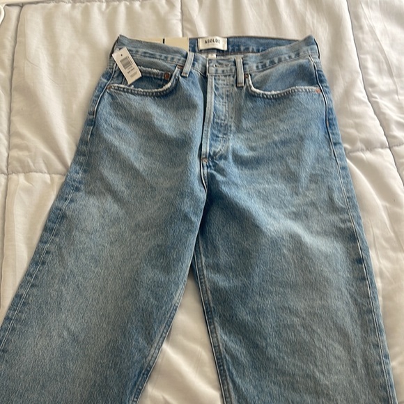 NWT!! Agolde ‘90s High Rise Crop in color Passenger size 25 - Picture 6 of 6